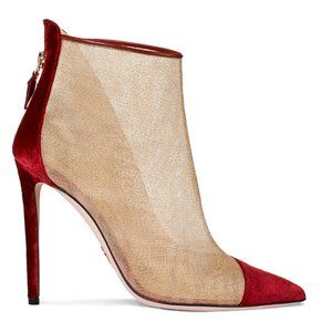 OSCAR TIYE net and velvet ankle boots sz 8